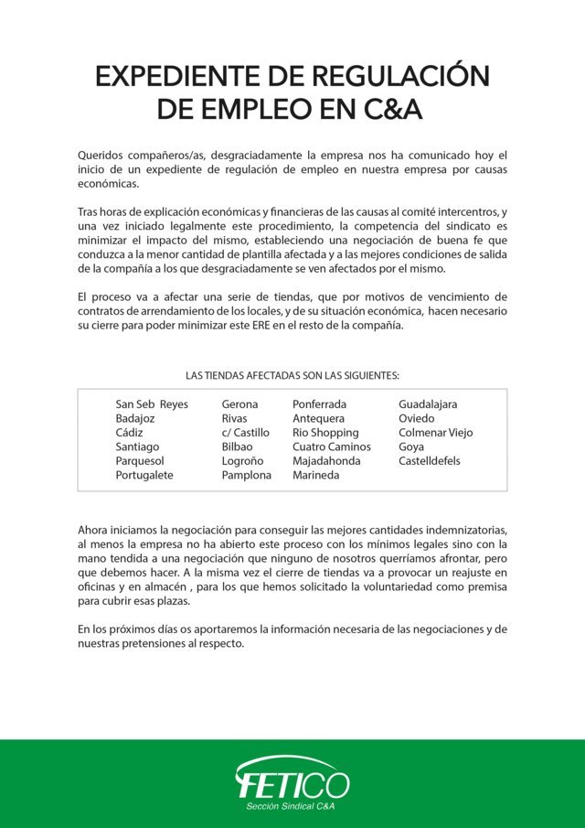 expediente regulación de empleo