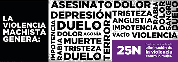 Campaña 25N. Día Internacional de la eliminación de la violencia contra la mujer.