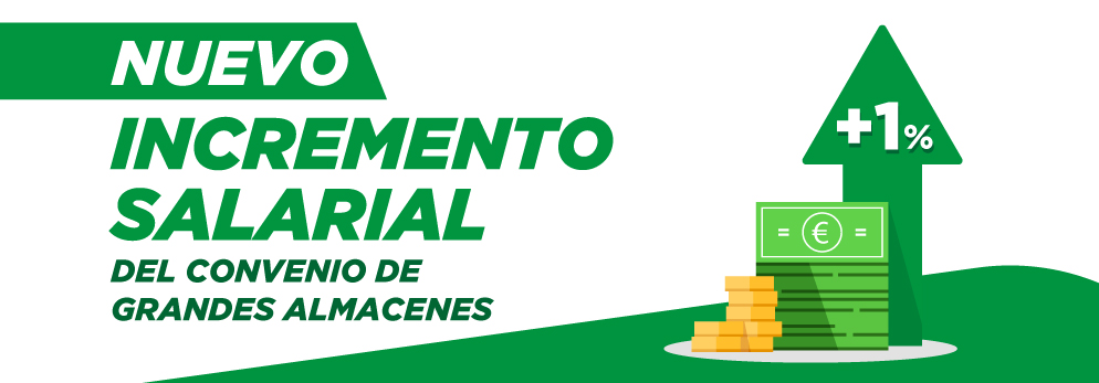 Nuevo incremento salarial en Grandes Almacenes: Fetico garantiza el pago único del 1% adicional para más de 200.000 personas trabajadoras